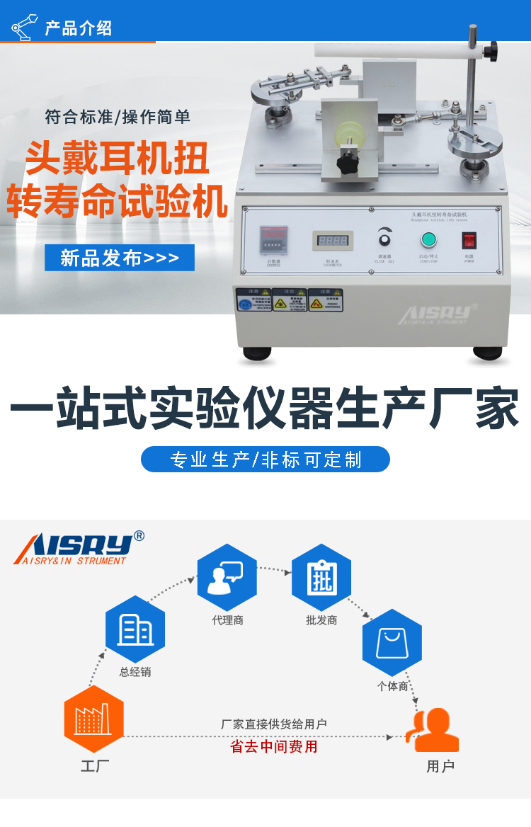 耳麥扭轉壽命試驗機